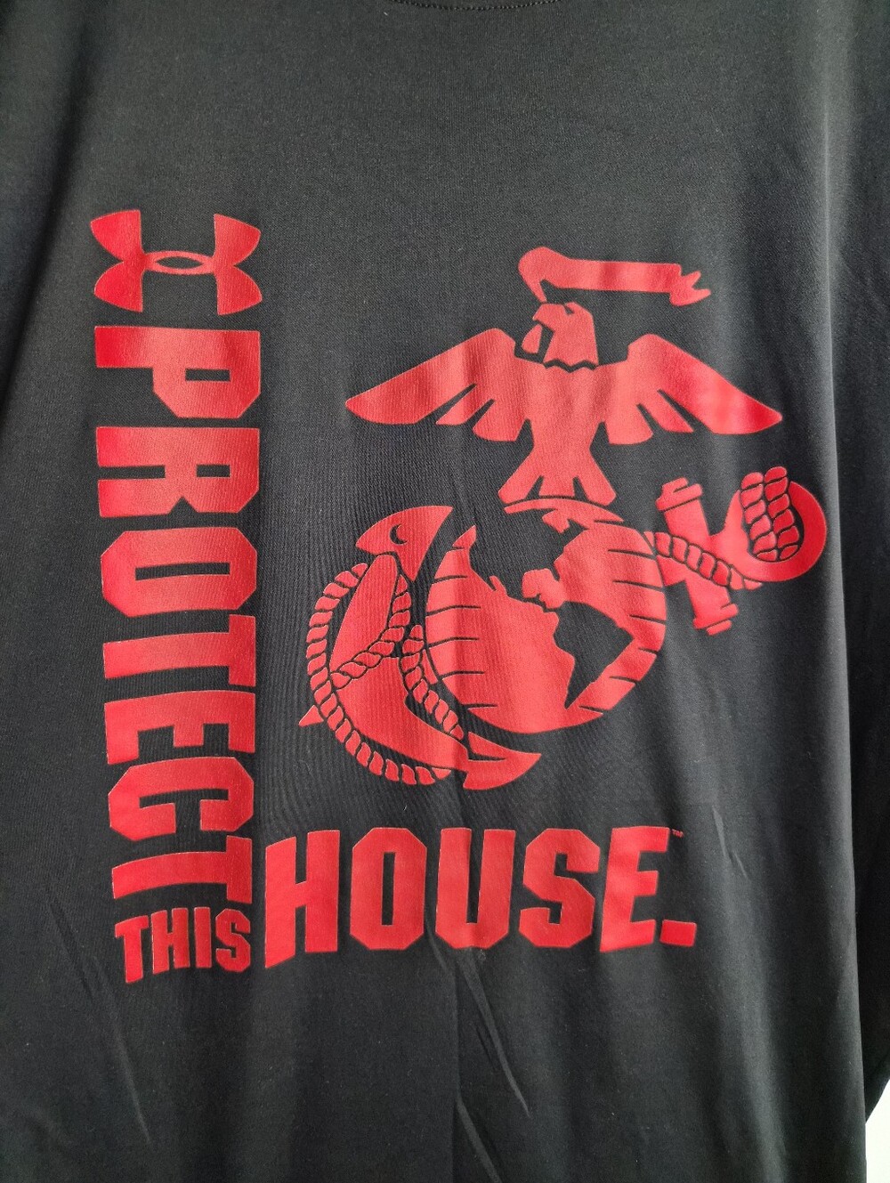 Large Under Armour Marines Performance Shirt Gym Crossfit Military Veteran Run
